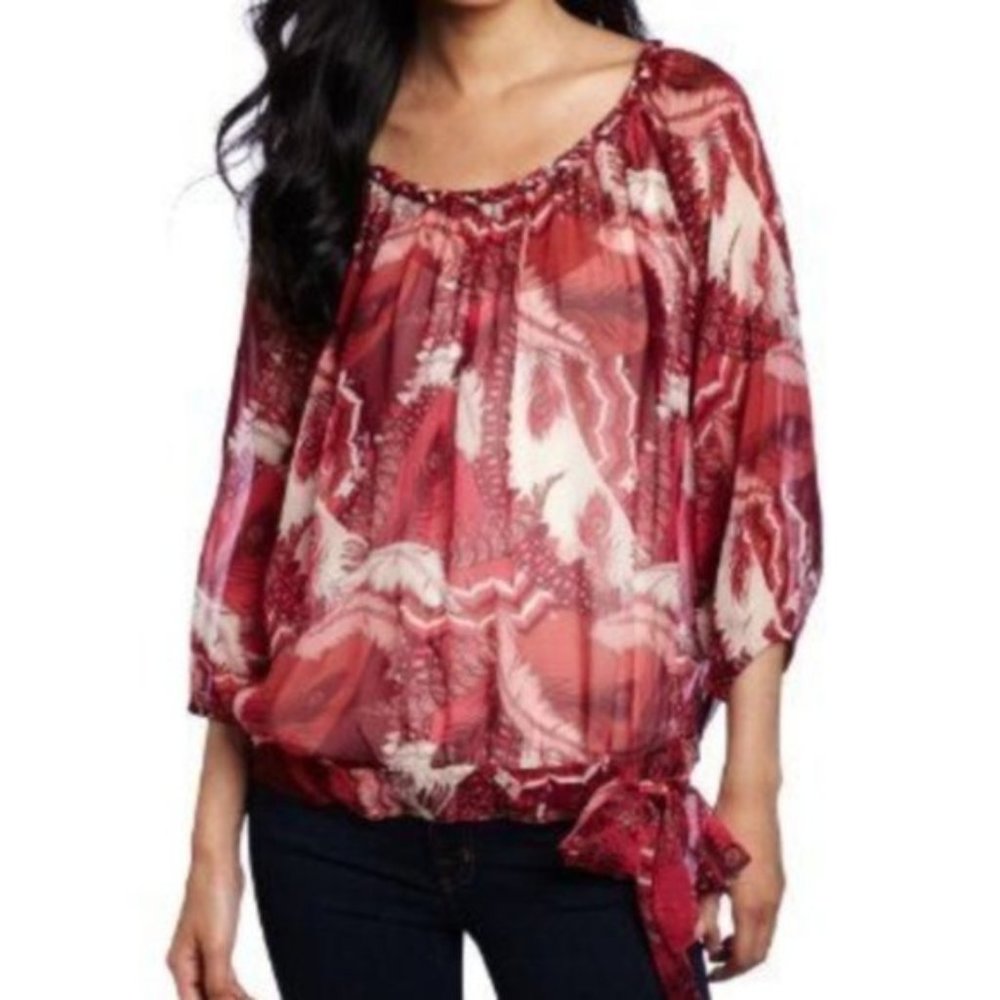 NWOT Lucky Brand feather detail tank size XS (J22)